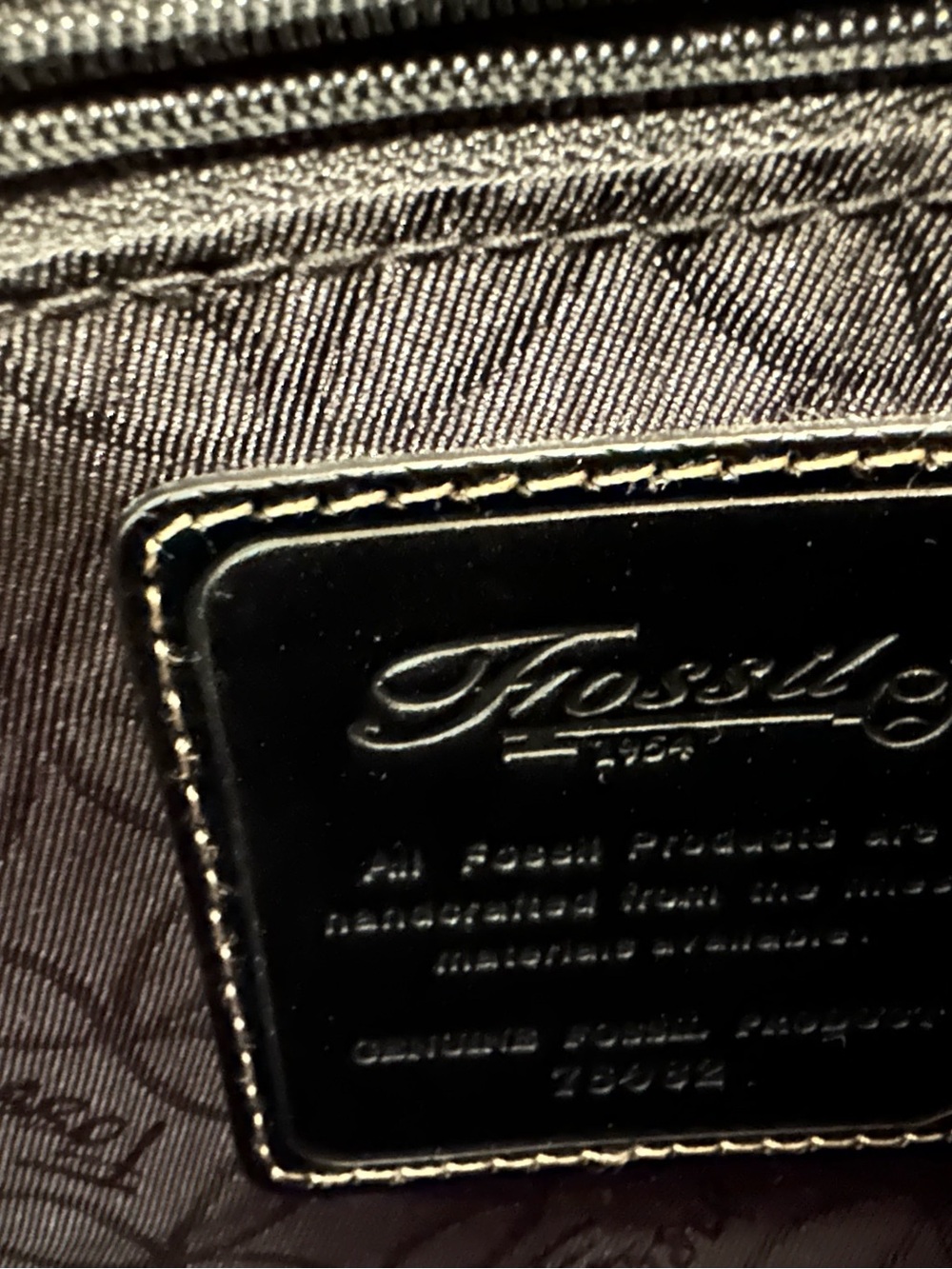 Fossil Black Leather Workbag - Picture 4 of 12